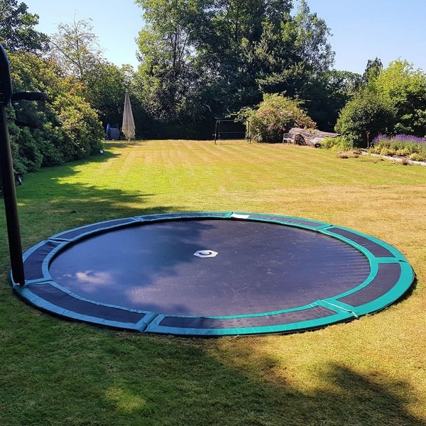 14ft round in ground trampoline
